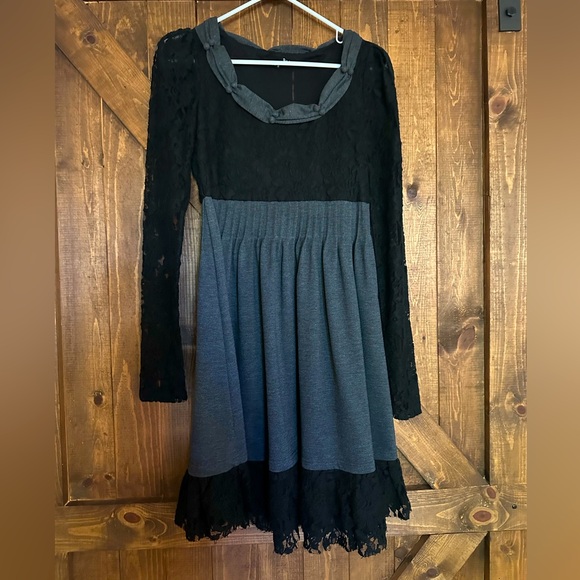 Ryu Elegant Black and Gray Dress Women’s Small - Picture 1 of 13